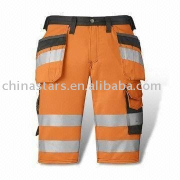 High visibility warming reflective safety pants